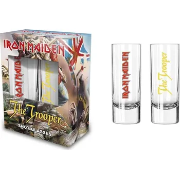 Sklenice sada štamprle, panák Iron Maiden - The Trooper
