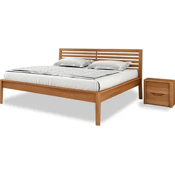 Postel Postel z masivu Postelia TENNO Buk 140x200cm - manželské dvoulůžko z masivu o šíři 4 cm