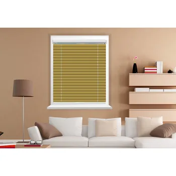 Žaluzie Rolux Vnitřní hliníková žaluzie Světle zlatá BRILANT, 1400 mm, 400 mm, Světle zlatá