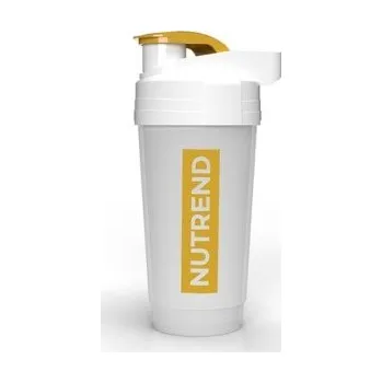 Shaker Nutrend Šejkr průhledný se zlatým logem 700 ml.