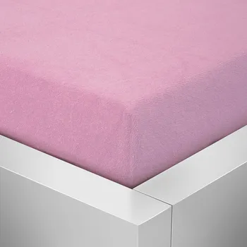 Prostěradlo Numberoplus Froté prostěradlo růžová Velikost: 180 x 200 cm
