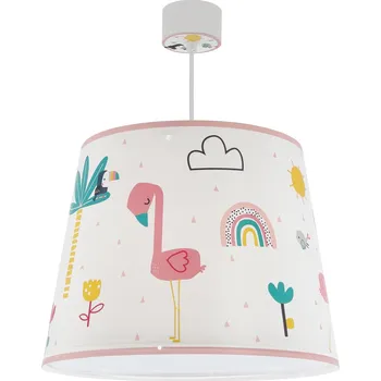 Dalber 82462 FLAMINGO - Dětské závěsné svítidlo s plameňáky + Dárek LED žárovka (Dětský lustr s motivem plameňáků)