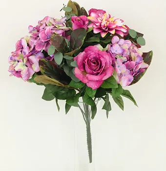 Umělá květina Autronic RS610 kytice růžová