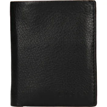 Peněženka Pánská kožená slim peněženka Lagen Trevon - černá