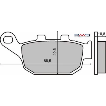 Brzdová destička Brzdové destičky RMS 225102610 organické