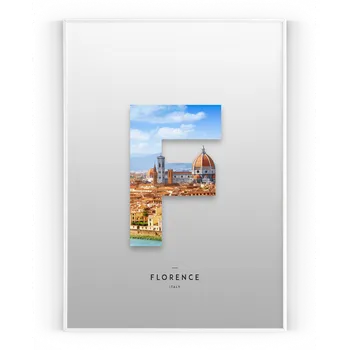 Plakát Plakát / Obraz Florence A4 - 21 x 29,7 cm Pololesklý saténový papír