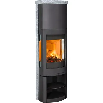 Krbová kamna Jøtul F 377V2 Advance 9 kW + nástavec černá/mastek