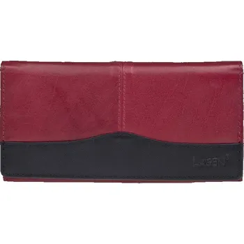 Peněženka Dámská kožená peněženka Lagen Veronica - červeno-černá