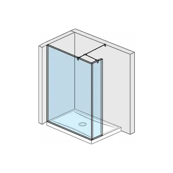 Sprchové dveře Jika Pure - Skleněná stěna boční, 1300x200x2000 mm, s úpravou Jika Perla Glass H2674270026681