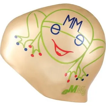 Plavecká čepice eMMe Frog JR dětská koupací čepice zlatá