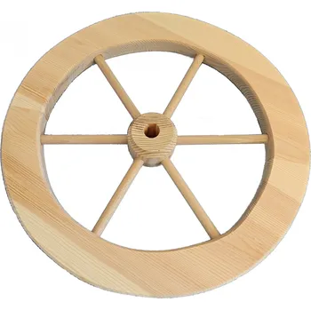 Zahradní dekorace Šperl Loukoťové kolo dřevěné 40 cm masiv/borovice