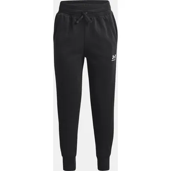 Dívčí kalhoty Dívčí kalhoty Under Armour Rival Fleece LU Joggers 1373133-001 Černá YXS