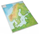 Skandinávie 1:8 000 000 - Georelief