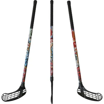 Florbalová hůl Eurostick Street Talk Florbalová hůl červená, Pravá (pravá ruka dole), 80cm (=90cm)