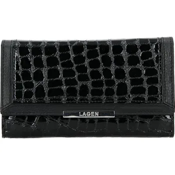 Peněženka Dámská kožená peněženka Lagen Ania - černá