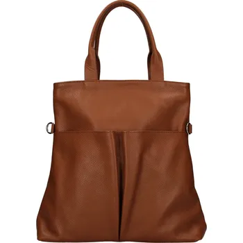 Kabelka Dámská kožená kabelka Italia Ghita - hnědá