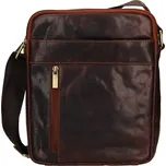 Panská kožená taška přes rameno SendiDesign Dennon - hnědá