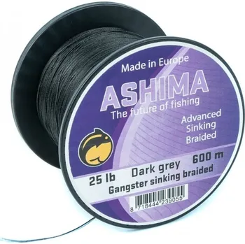Pletená Šňůra Ashima Gangster Černá 600m 0,16mm 20lb