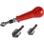 Odjehlovací ruční fréza na otřep sada 3 velikosti