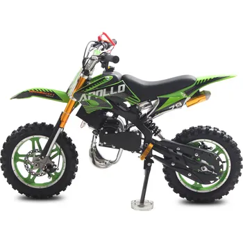 malá motorka Minicross Big Apollo 49 ccm E-Start zelená
