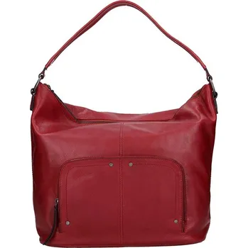 Kabelka Dámská kožená kabelka Lagen Dana - červená