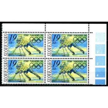 Poštovní známka (1998) č. 141 **, 4-bl - Slovensko - ZOH Nagano 1998