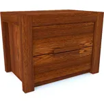 Dřevěný noční stolek z masivu MODENA - boky nočního stolku jsou dle výběru buď také z masivu nebo z masivní dýhy