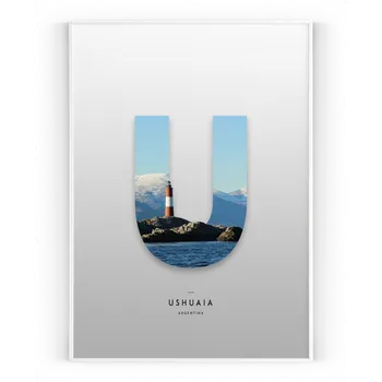 Plakát Plakát / Obraz Ushuaia 30 x 40 cm Pololesklý saténový papír