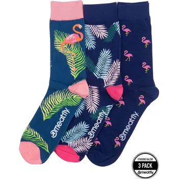 Pánské ponožky ponožky Meatfly Lexy 3 Pack - Flamingo 39-42