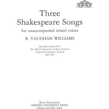 Three Shakespeare Songs - pro sbor SATB 1199563