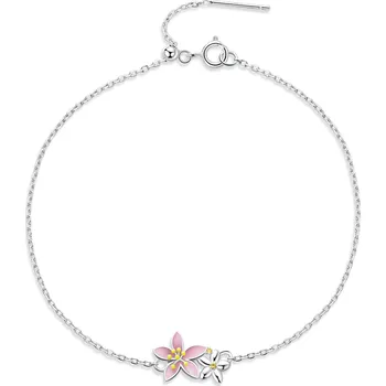 Náramek Olivie Stříbrný náramek TŘEŠŇOVÝ KVĚT 7008 Ag 925; ≤1,2 g.