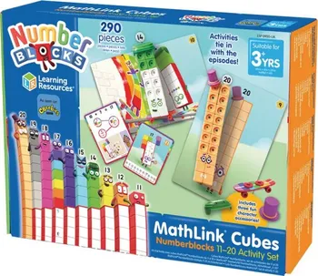 Learning Resources Mathlink Cubes Number blocks 11-20 Activity Set
