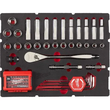 Gola sada Pěnová vložka 1/2´´ s nástrčnými klíči a ráčnou 70ks