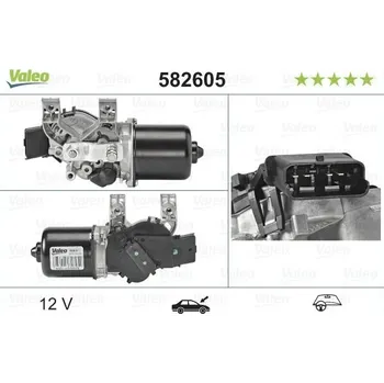 Motorek stěrače a odstřikovače Motor stěračů VALEO 582605