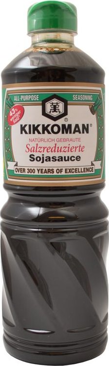 Kikkoman Sójová omáčka s nižším obsahem soli, 975 ml