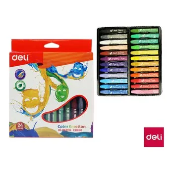 Kresba Voskovky olejové DELI 24 barev Color Emotion EC20120