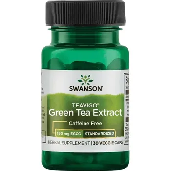 Přírodní produkt Swanson Green Tea Teavigo Extract, 150 mg EGCG, 30 rostlinných kapslí