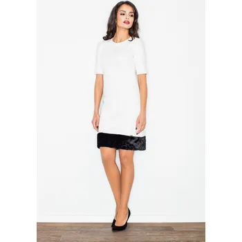 Dámské šaty Dámské šaty ve smetanové barvě M429 Velikost: M