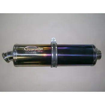 Výfuk pro motocykl Výfuková koncovka Scorpion pro Yamahu Yzf 600 Thundercat, eloxovaný titna