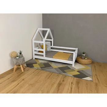 Dětská postel MAXIDO Dětská domečková postel Dora 180x80 bílá (Český výrobek)