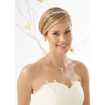 Čelenka Bianco Evento Svatební čelenka do vlasů z krystalů a perel D-41