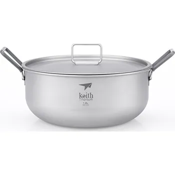 Kempingové nádobí Keith Titanový hrnec Titanium Pot 1,8l