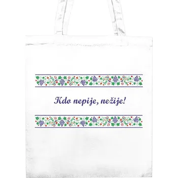 Nákupní taška Nákupní taška unisex s potiskem Kdo nepije, nežije!