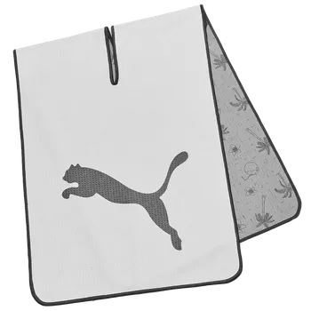 Puma ručník Microfibre Players Towel - bílo šedý