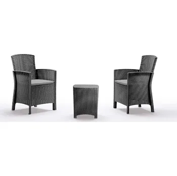 Zahradní sestava Plastový zahradní nábytek LIDO Terrace antracit