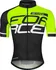 cyklistický dres Force Fame M s krátkým rukávem fluo černý/bílý