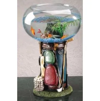 Dárkový potravinový koš Golf Gifts akvárium - golfový bag