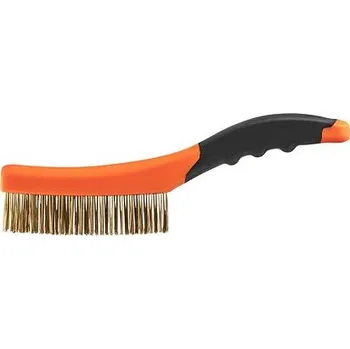 Drátěný kartáč NEO kartáč drátěný ruční 4*16, rukojeť nylon, MOSAZ, 39-030