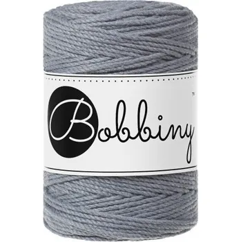 Příze Bobbiny bavlněná šňůra na macramé 3ply BABY steel
