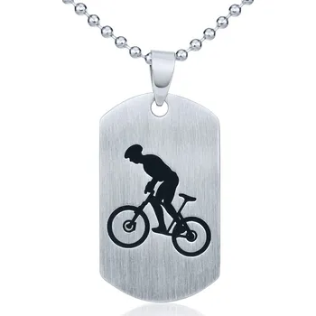 Řetízek Ocelový přívěsek Cyklistika - včetně řetízku 60cm RRC0884-C